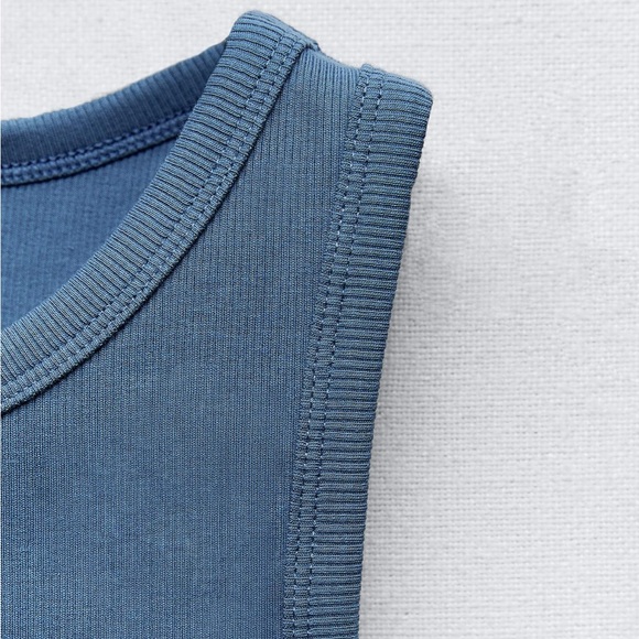 Zara cropped ribbed tank top - Picture 3 of 5